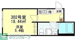 仮称松島新築9世帯 1Kの間取図画像