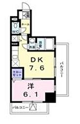 LAPiS今戸 1DKの間取図画像