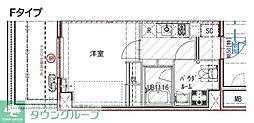 ES-Grande大島ガーデンテラス 1Kの間取図画像