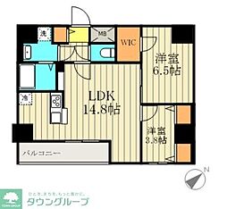 カパリリ小岩 2LDKの間取図画像
