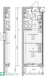 ミライズ柴又レジデンス 1DKの間取図画像