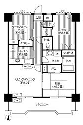 関寅ビル第二 2SLDKの間取図画像
