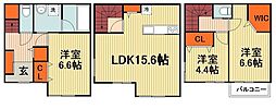 PRIME EDOGAWA 3LDKの間取図画像