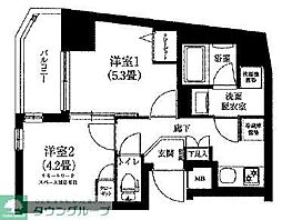 アイル押上ノルドドゥーエ 2Kの間取図画像