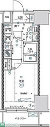 フェルクルールプレスト青戸 1Kの間取図画像