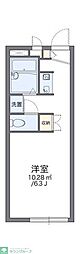 レオパレス境川親水公園 1Kの間取図画像