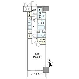 リエトコート向島 1Kの間取図画像