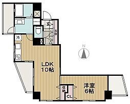 ポリフォニー三鷹 5階1LDKの間取り