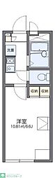 レオパレスエターナル 2階1Kの間取り