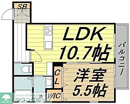 間取図画像 1LDK
