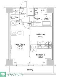 間取図画像 2LDK