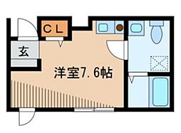 カーサ・ヴィアンカ ワンルームの間取図画像