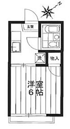 シテ・ムサシノ 1DKの間取図画像