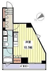 プライムアーバン西荻窪2 ワンルームの間取図画像