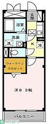 ハイムベルニナ 1Kの間取図画像