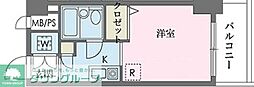 ウインベルソロ国分寺1 ワンルームの間取図画像