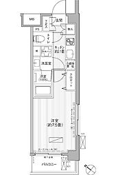 クラール阿佐ヶ谷 1Kの間取図画像
