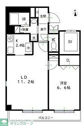 HIGHBRIDGEオギクボ 1LDKの間取図画像