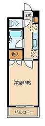 K'sFlat2003 1Kの間取図画像