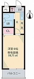 エクレイル吉祥寺 1Kの間取図画像