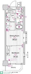 ガーラ・グランディ調布 2Kの間取図画像