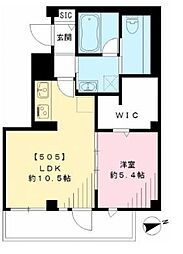 スマート・グラン荻窪 1LDKの間取図画像