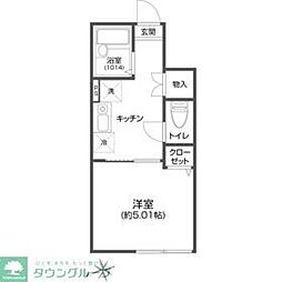 シース西荻窪 1Kの間取図画像
