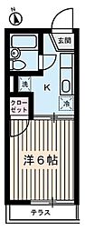 ボヌール吉祥寺 1Kの間取図画像