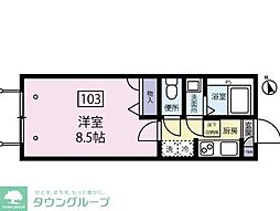 パークス・K都立家政 1Kの間取図画像