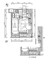 QUALITAS浜田山 1DKの間取図画像