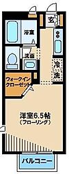 リヴェール高円寺 1Kの間取図画像