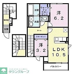 間取図画像 2LDK