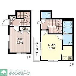 シャーメゾン・コーエー 1LDKの間取図画像