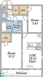 間取図画像 2LDK