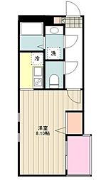 Cherim立川 1Kの間取図画像