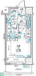 デュオステージ立川曙町 ワンルームの間取図画像