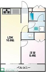 TBK第2高松ビル 1LDKの間取図画像