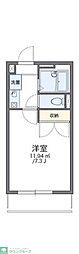 レオパレス葵第2 1Kの間取図画像