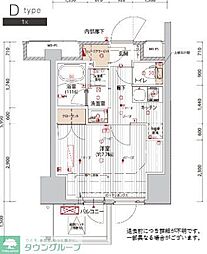 プレシャスハーモニー八王子 1Kの間取図画像
