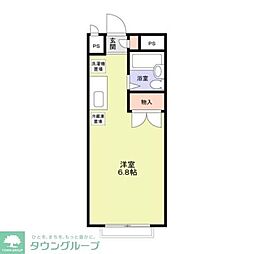 エステートピア高野 ワンルームの間取図画像