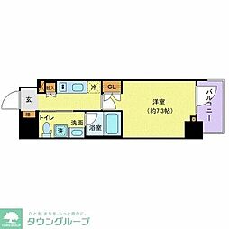 ステージグランデ八王子3 1Kの間取図画像