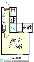 ミライズ浦和美園 1Kの間取図画像