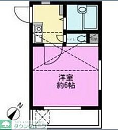 サンレモン 1Kの間取図画像