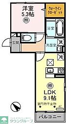 アトレD 1LDKの間取図画像