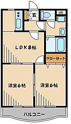エミネンス・TK 2LDKの間取図画像