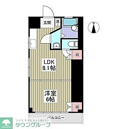 只見ハイツ 1Kの間取図画像