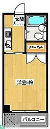 コーポ南進 1Kの間取図画像