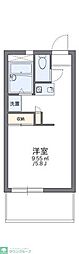 レオパレスＭ−47 3階1Kの間取り