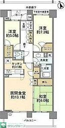 ル・クール八王子みなみ野 11階3LDKの間取り