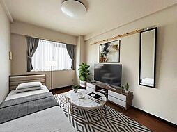 多摩クレセント 201 2階ワンルームのリビング/ダイニング